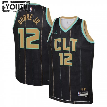 Canotte Bambino Charlotte Hornets Kelly Oubre JR 12 Jordan 2022-23 City Edition Nero Swingman